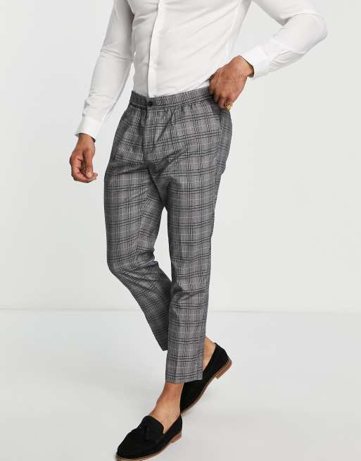 Gray crop deals pants