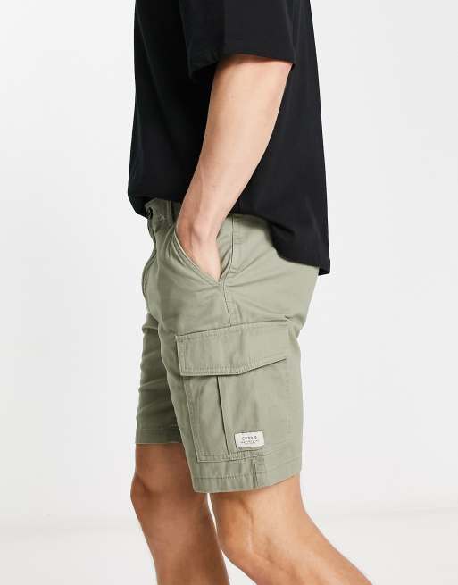 Only & Sons jersey cargo short in beige