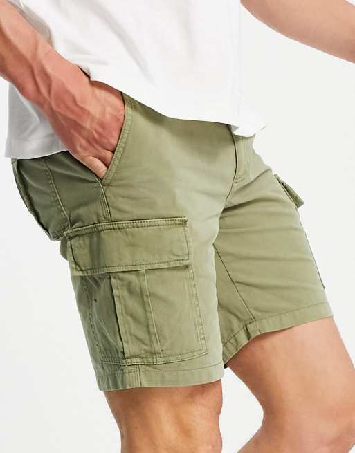 Mens slim cargo shorts sale