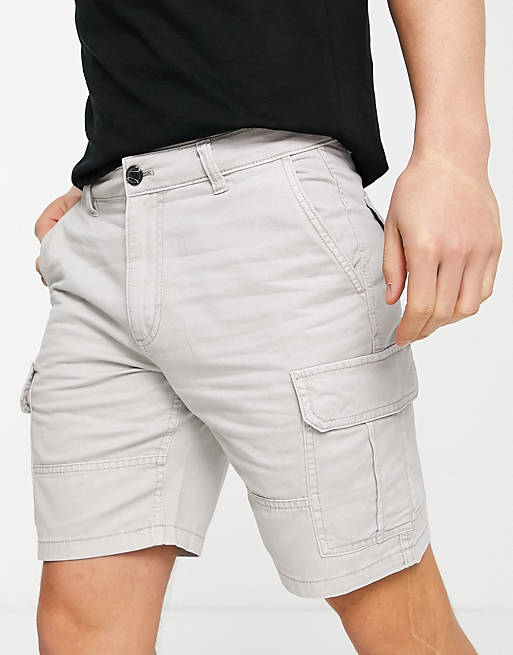 reservation Optage matron New Look slim fit cargo shorts in stone | ASOS
