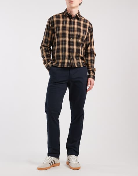 New Look - Slim-fit chino in marineblauw - view 1