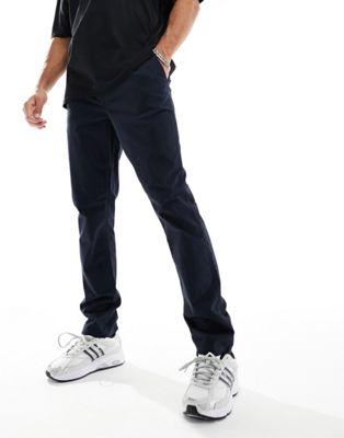 New Look slim fit chino in navy - ASOS Price Checker