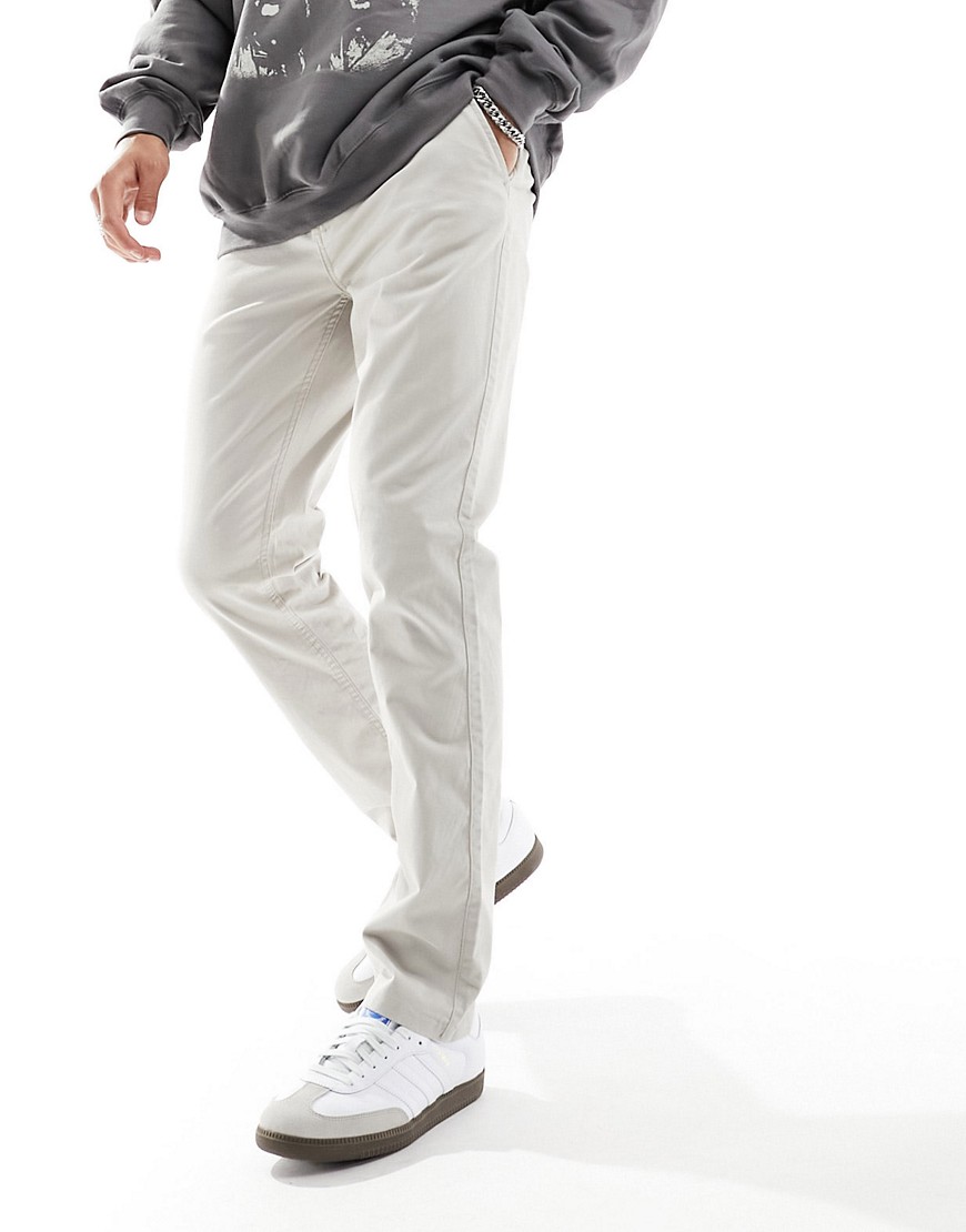 New Look slim fit chino in stone-Neutral