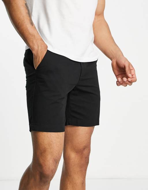 Black chino hot sale shorts