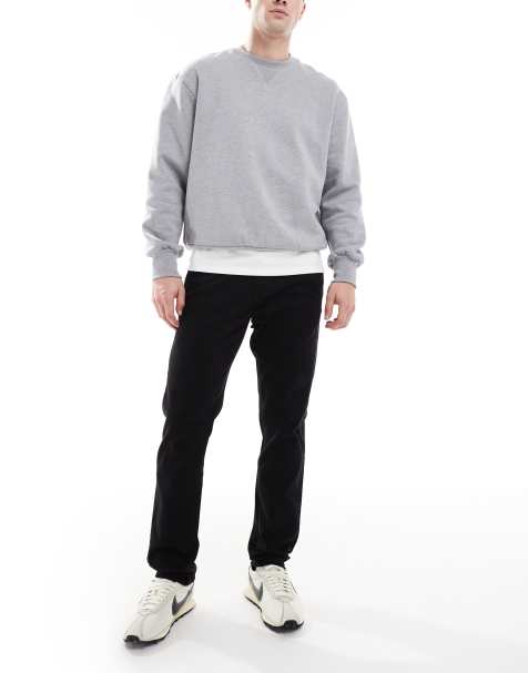 New Look slim fit chinos in black