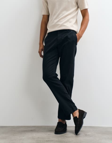 New Look slim fit chinos in black - view 1