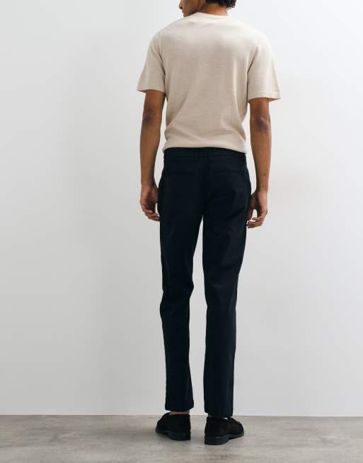 New Look slim fit chinos in black, 3 of 5