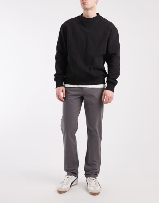 New Look slim fit chinos in charcoal, 2 of 5