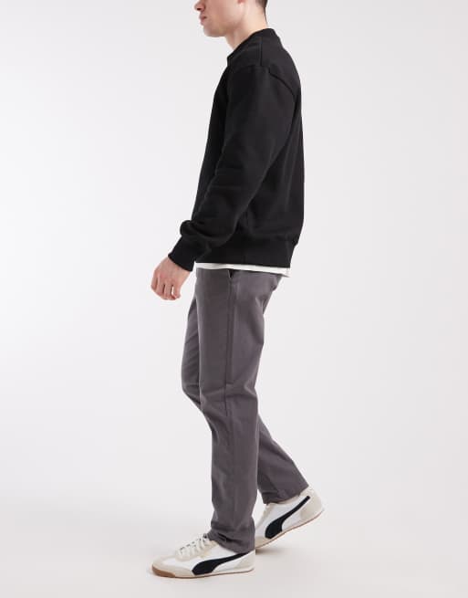 New Look slim fit chinos in charcoal, 3 of 5