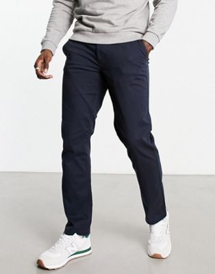 New Look slim fit chinos in navy - ASOS Price Checker