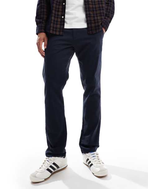 New Look slim fit chinos in navy - view 1