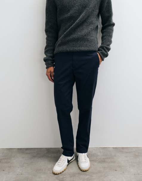New Look slim fit chinos in navy - view 1