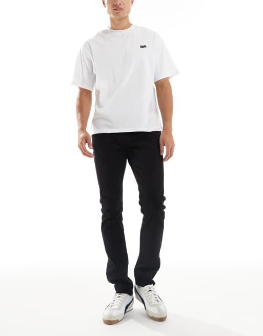 New Look - Slim-fit jeans in zwart, 2 van 5