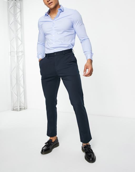 New Look slim suit pants in navy