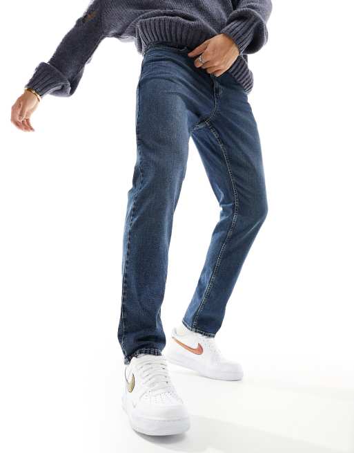 DTT stretch slim fit jeans in indigo