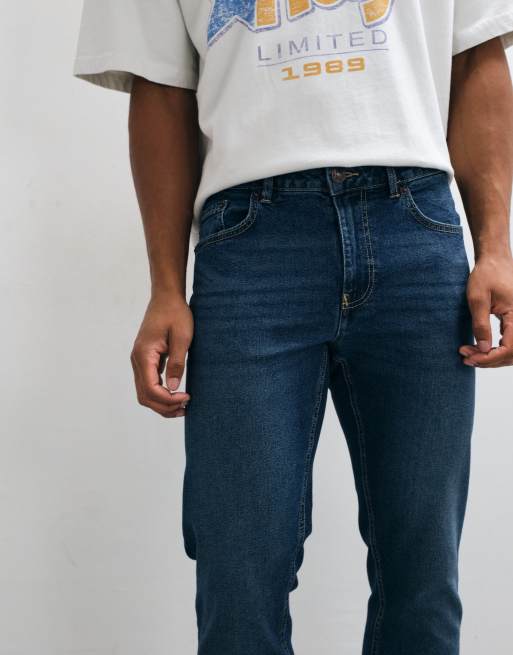 New Look slim jeans i vintageblå, 4 af 5