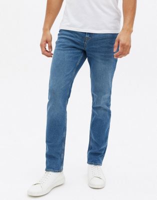 New Look slim jeans in mid blue - ASOS Price Checker