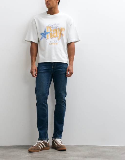 New Look slim jeans in vintage blue
