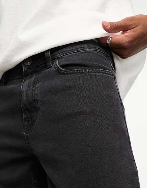 New Look slim jeans in washed black, 4 of 4