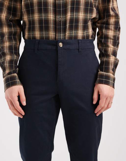 New Look slim leg chino in navy, 5 of 5