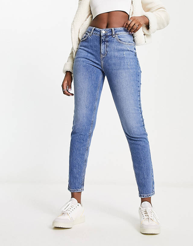 New Look - slim leg jeans in authentic mid blue wash