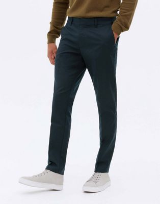 New Look slim smart trouser in navy - ASOS Price Checker