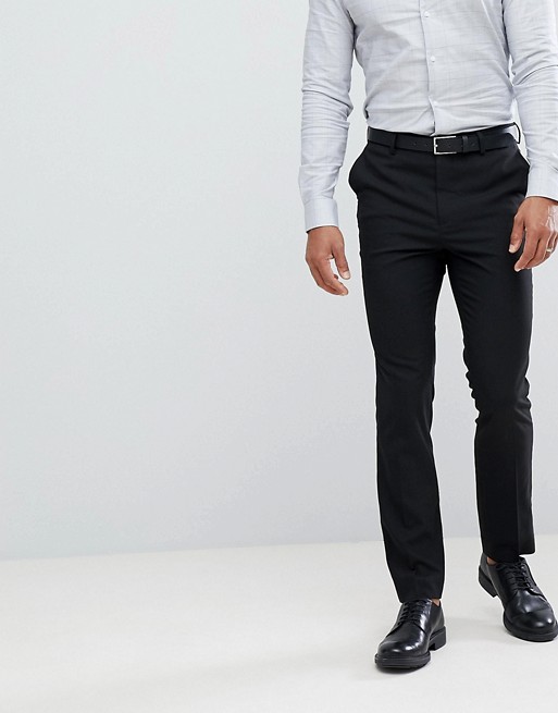 New Look slim smart trousers in black | ASOS