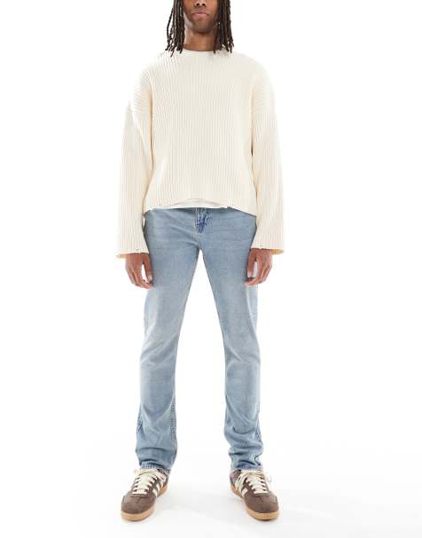 New Look slim stretch jeans in washed blue - view 1