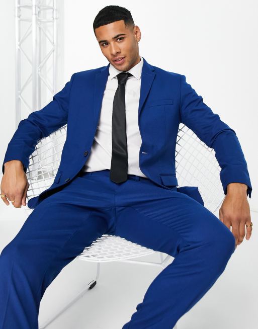 New Look slim suit pants in indigo