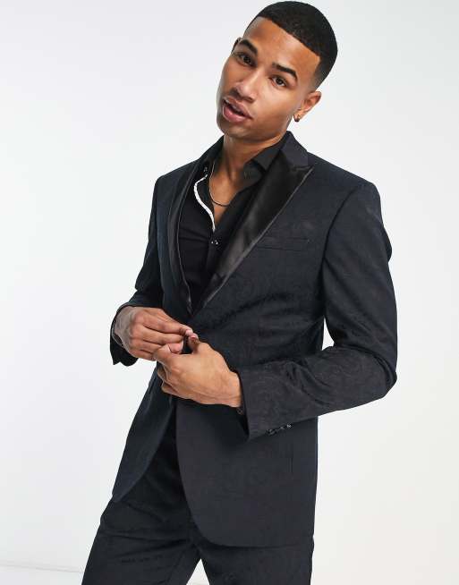 Asos black hotsell suit jacket