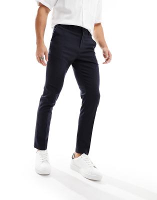 slim suit pants in navy