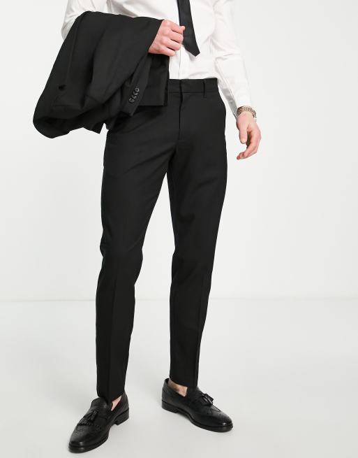 ASOS DESIGN skinny suit trouser in black