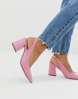 new look croc heels