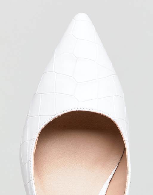 New Look Slingback Croc Effect Court, 3 of 4