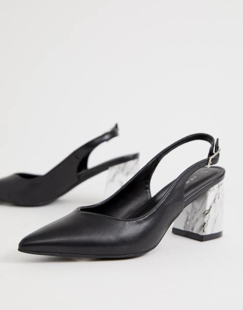 asos black slingback shoes