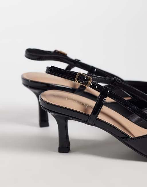 New Look slingback med spännedetalj och stilettklack i svart, 5 av 5