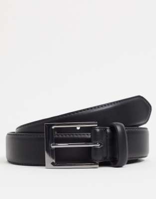 New Look smart belt in black - ASOS Price Checker