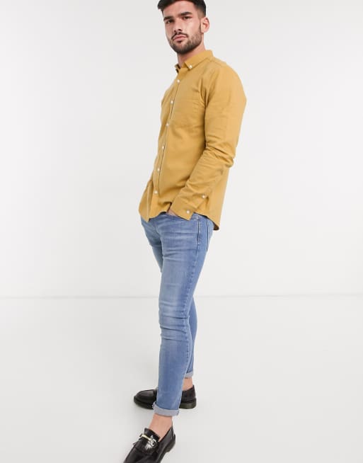 mustard long sleeve shirt