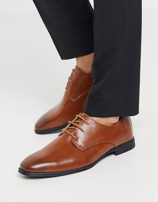 New Look smart oxford shoe in brown