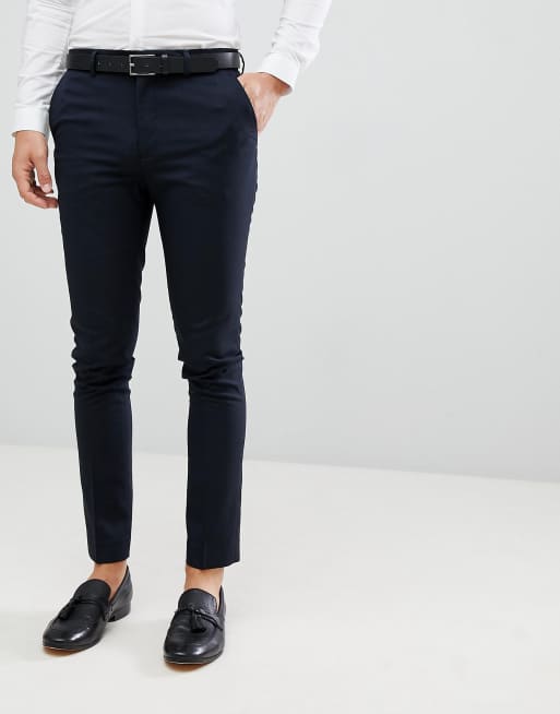 New Look Smart Skinny Pants In Navy