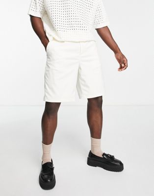 New Look smart shorts in white