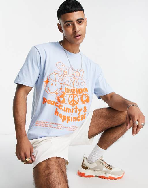 New Look – Smiley World – Ljusblå t-shirt, 3 av 4