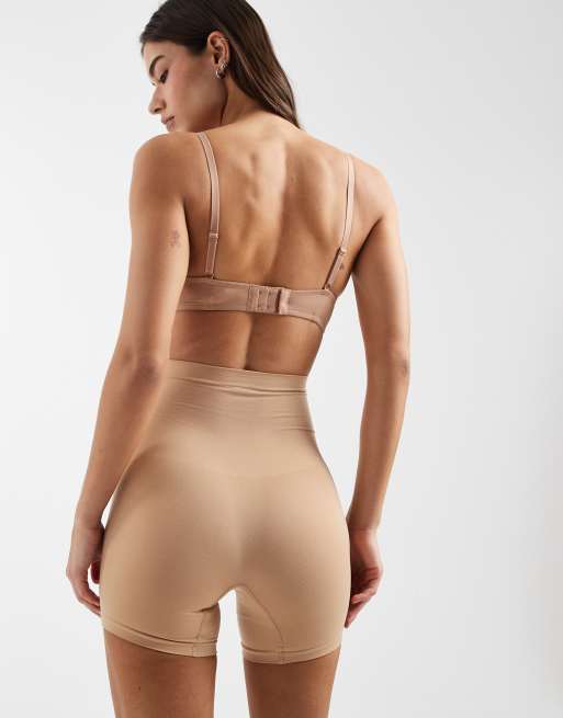 New Look - Sømløse shorts i gyldenbrun, 3 af 3