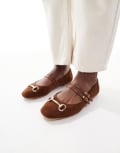 [New Look] New Look snaffle ballet flats in tan-Brown 37 Tan