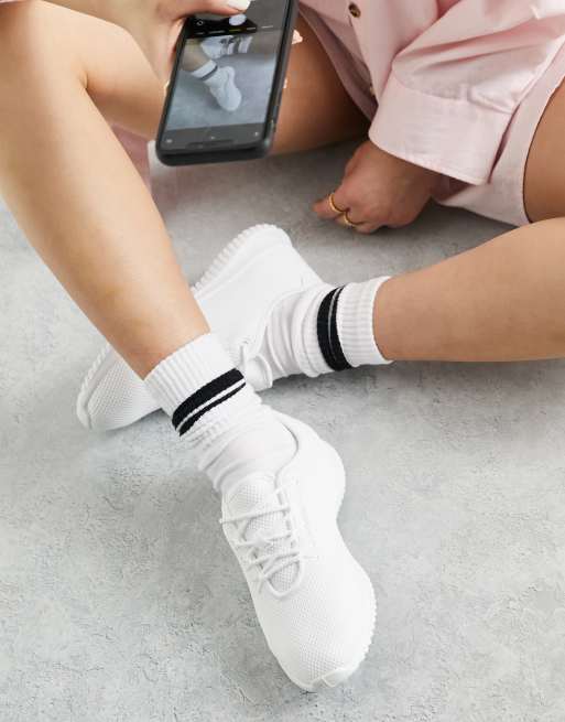 New Look - Sneakers stringate bianche