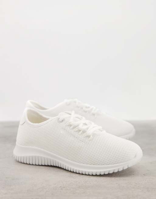 Soft store white trainers