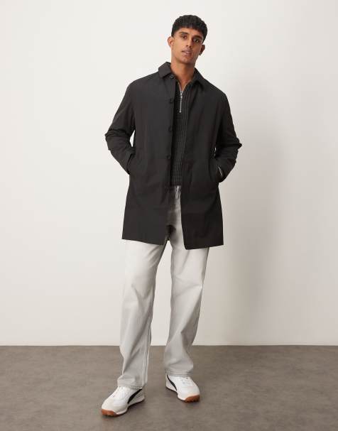 New Look - Sort kørefrakke i nylon - view 1