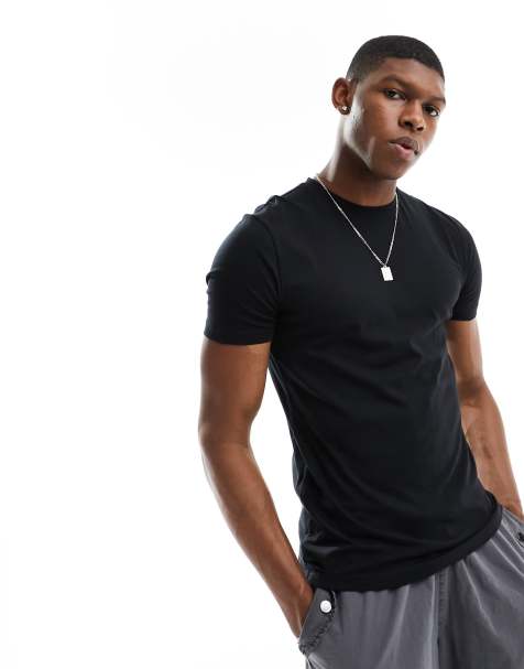 New Look - Sort tætsiddende t-shirt - view 1