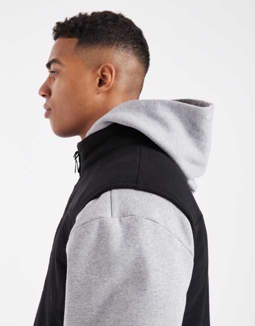 New Look - Sort vest i tech-fleece, 4 af 5