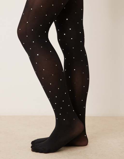 New Look - Sorte diamant-strømpebukser